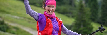 Eine Läuferin beim Obertauern Trailrun Summit