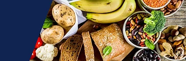 Lebensmitteln mit vielen Kohlenhydraten