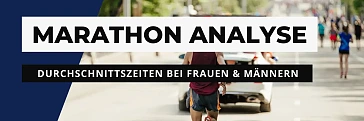 Marathon-Durchschnittszeiten bei Frauen und Männern