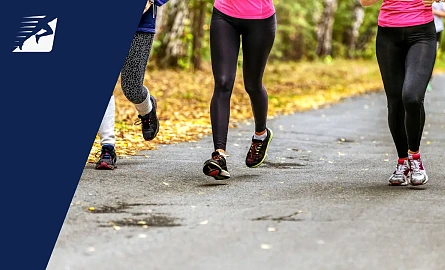 Die Beine von Läuferinnen