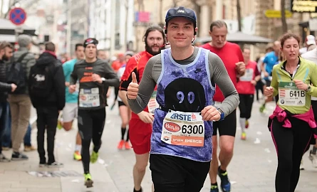 Ein Läufer beim Wien Marathon