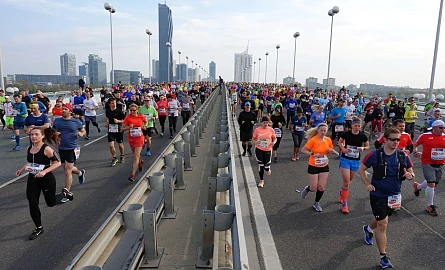Vienna City Marathon auf der Reichsbrücke