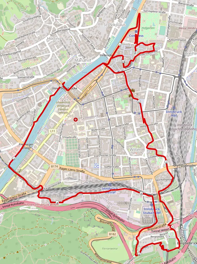 Strecke Innsbruckathlon