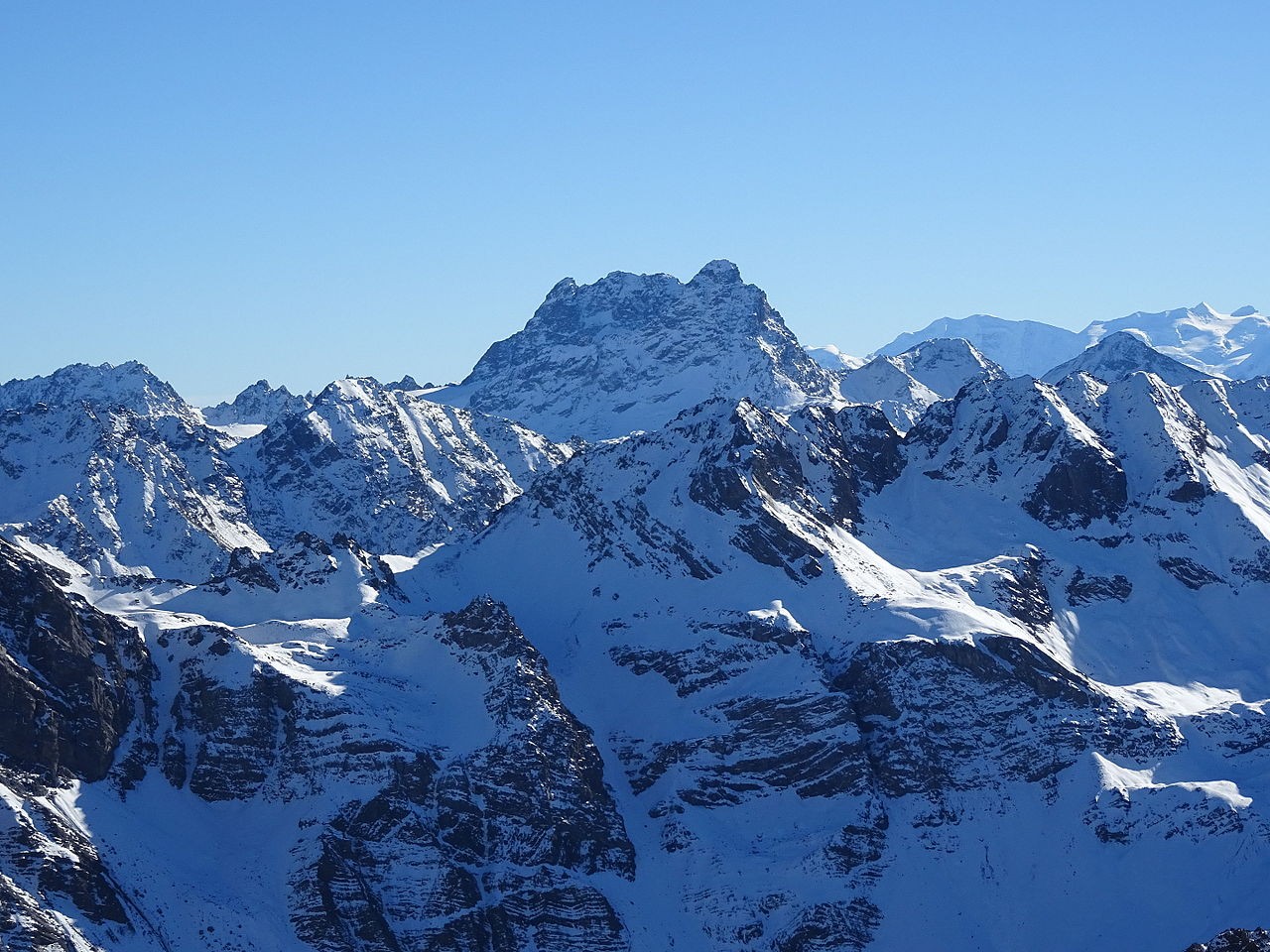 Die höchsten Berge in den Albula-Alpen