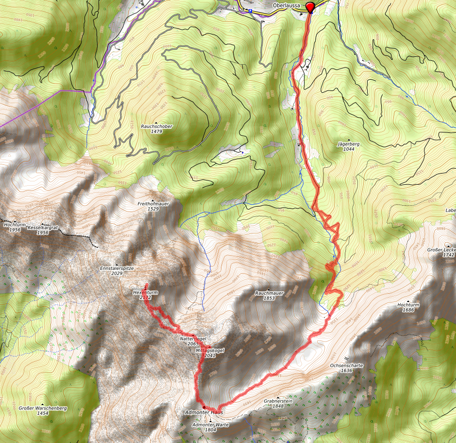 Route bzw. Strecke Hexenturm Route bzw. Strecke Hexenturm