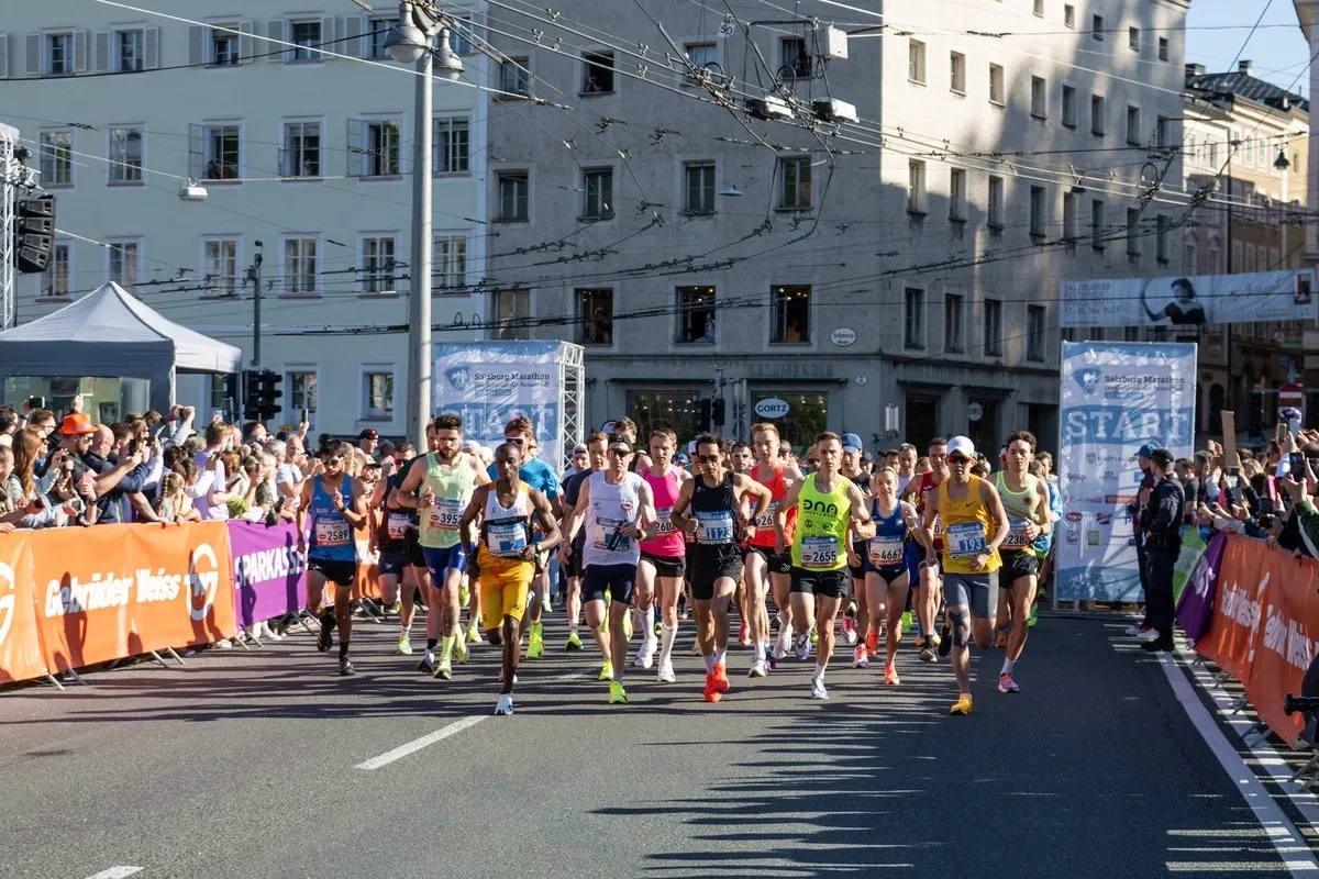 Start zum Salzburg Marathon.