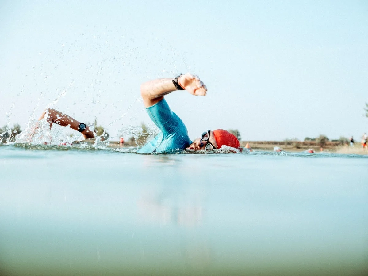 Schwimmen beim Austria Triathlon Podersdorf