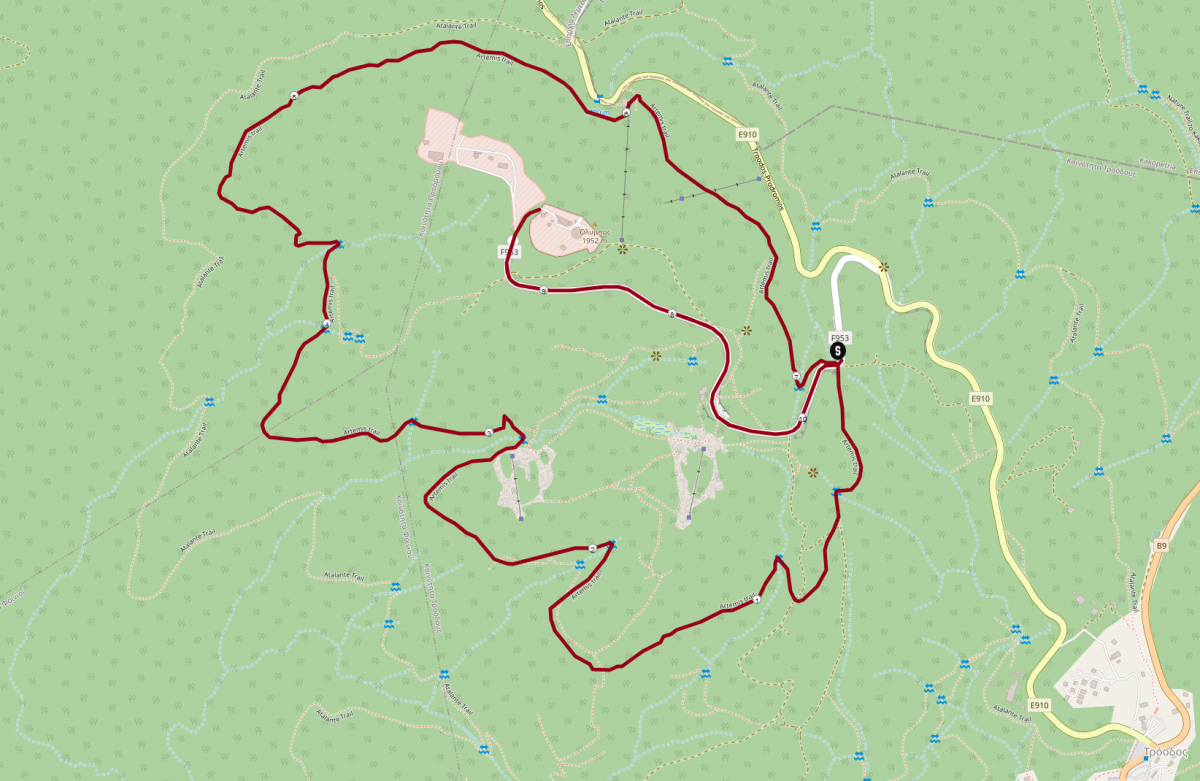 Artemis Nature Trail: Strecke Artemis Nature Trail: Strecke