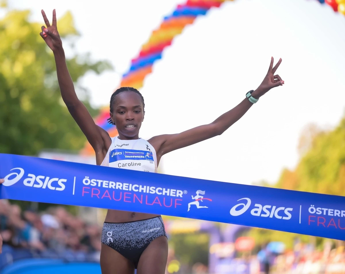 Siegerin Caroline Makandi Gitonga beim Österreichischen Frauenlauf 2025