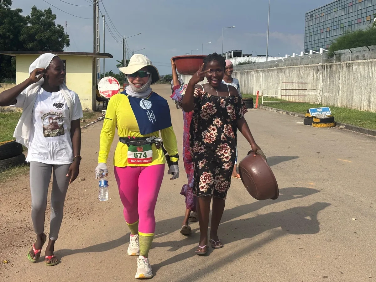 Abidjan Marathon: Bernadette als Letzte im Ziel
