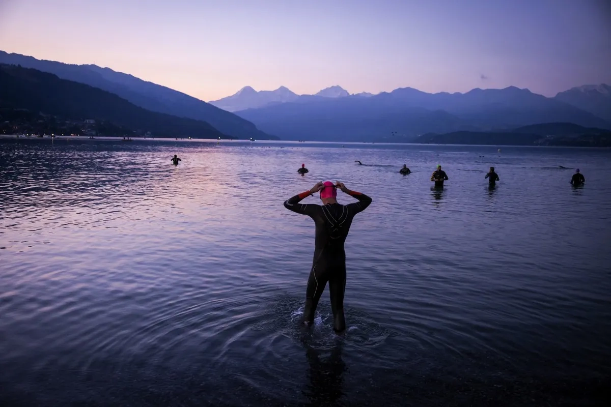 Ironman Switzerland Thun 2025: Schwimmstrecke