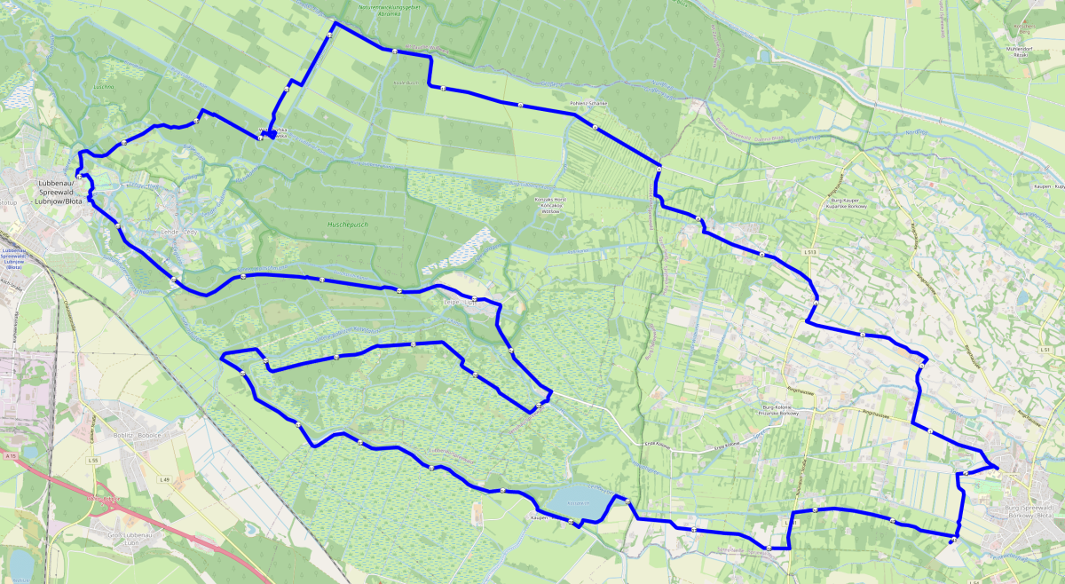 Spreewald Marathon Streckenverlauf