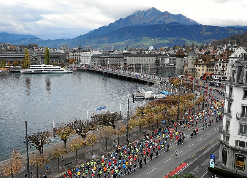 Die Strecke des SwissCityMarathon Lucerne