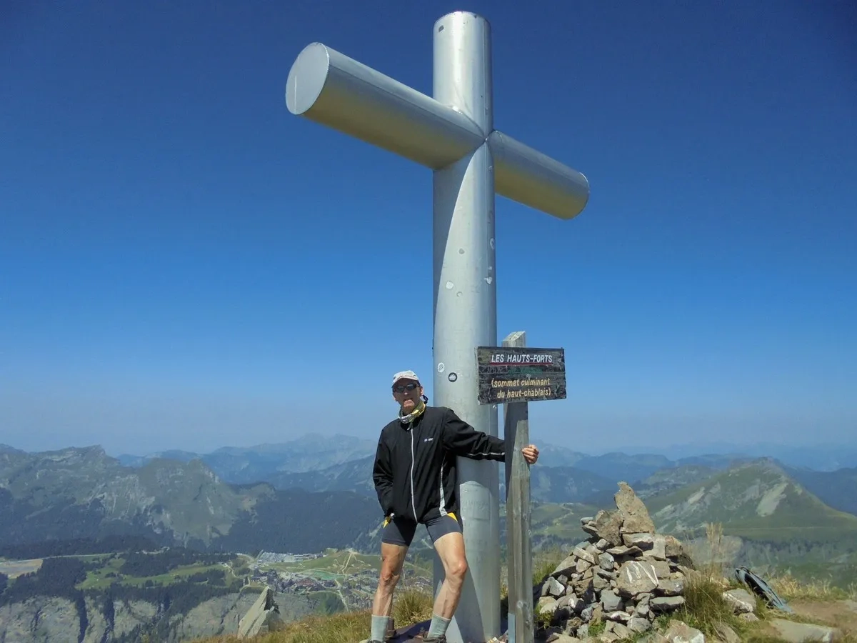 Der Autor auf dem Les Hauts Forts