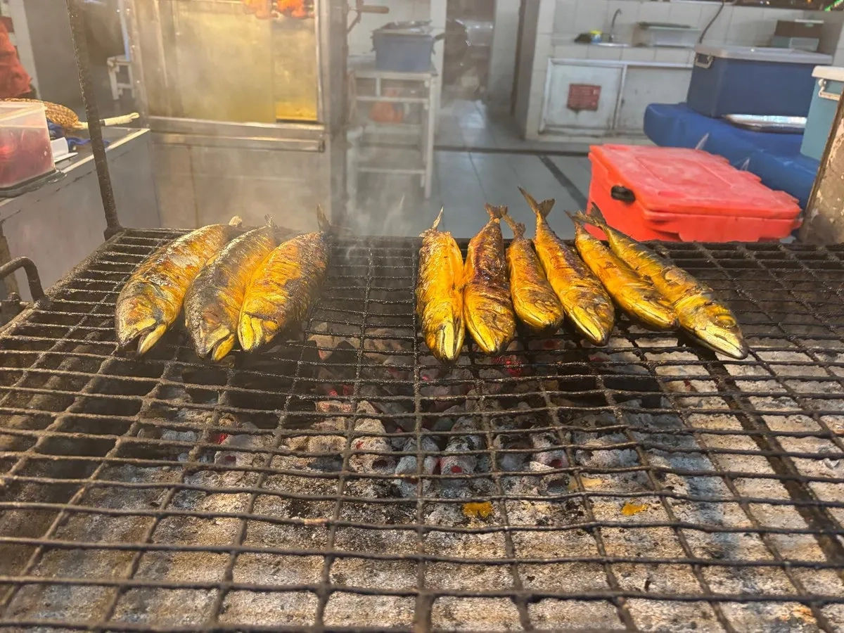 Brunei Marathon: Bild 23 Fische am Grill