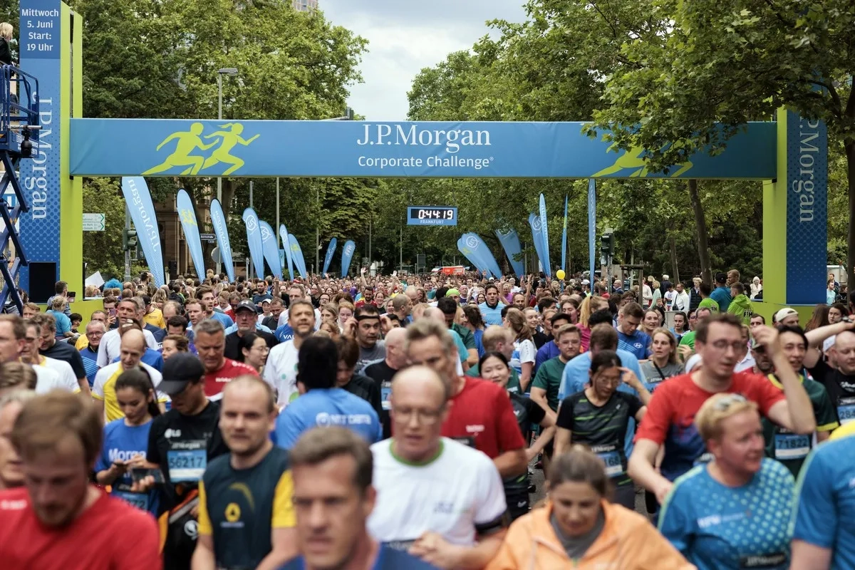 Firmenlauf Frankfurt: J.P. Morgan Corporate Challenge 2024.