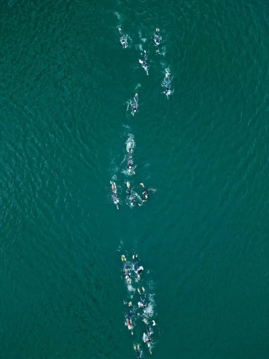 Die Schwimmstrecke beim Ironman 70.3 Switzerland 2025