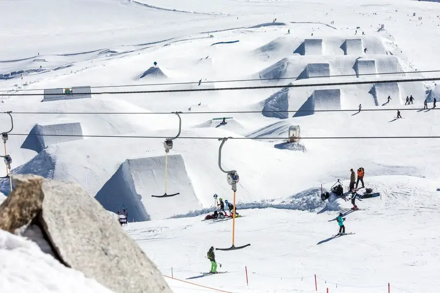 Der höchst gelegene Snowpark in Österreich. Foto: Monepic