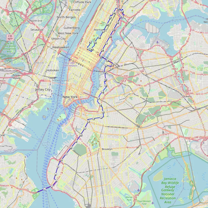 Strecke New York City Marathon