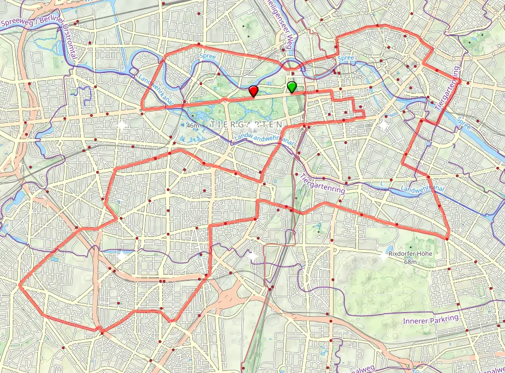 Berlin Marathon Strecke