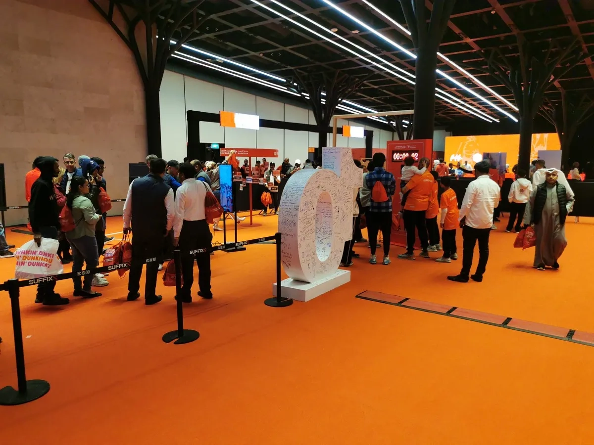 Kuwait Marathon 2024: Abholung des Startpaketes