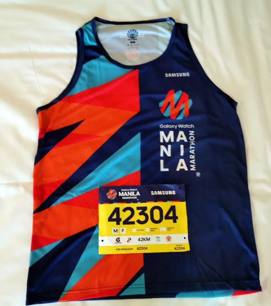Manila Marathon Startnummer und Shirt