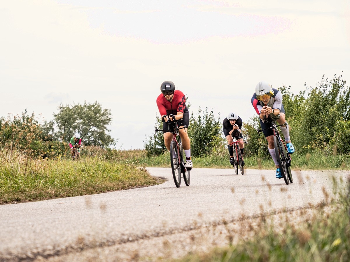 Die Radstrecke beim Austria Triathlon Podersdorf (Foto: © Austria Triathlon Podersdorf, Nino Jonas)