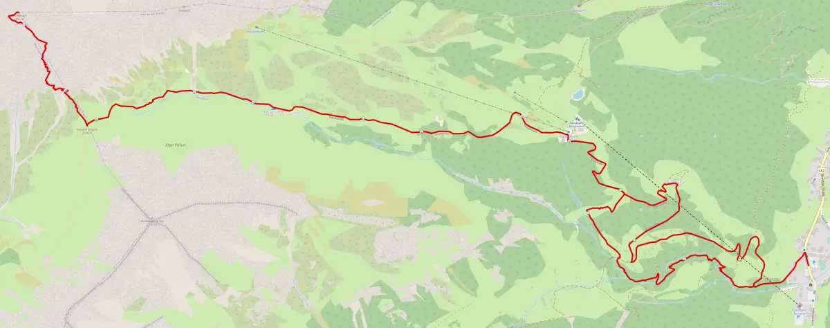 Strecke Fundelkopf Bergtour