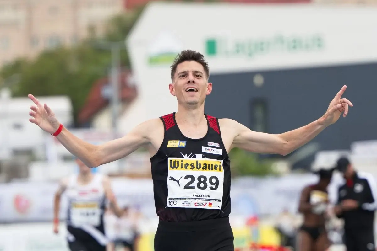 Raphael Pallitsch 2025 mit Doppel-Gold über die 800 Meter und 1.500 Meter.