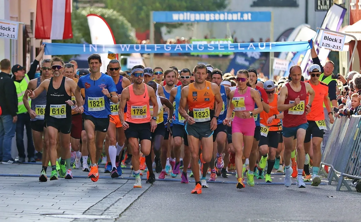 Start zum Wolfgangseelauf 2024