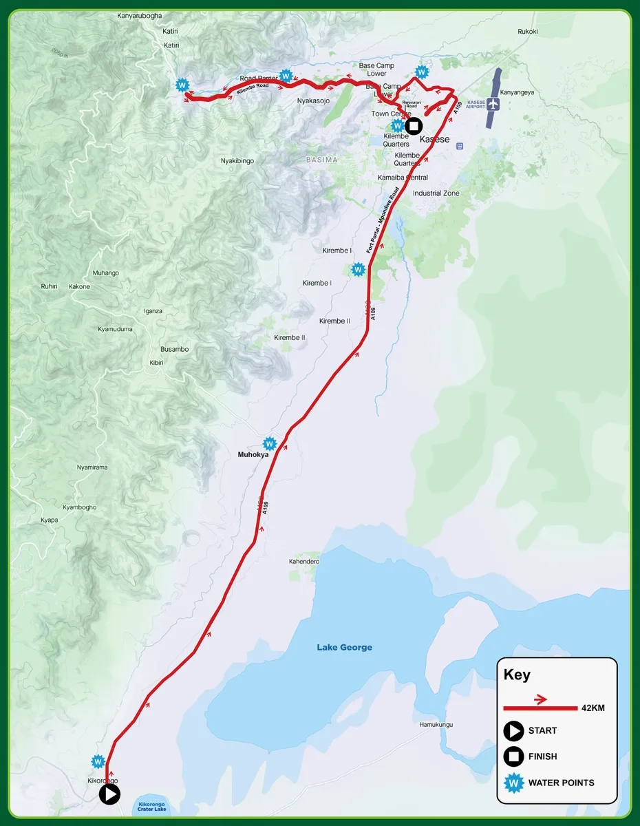 Rwenzori Marathon 2025 - 026: Marathon-Strecke