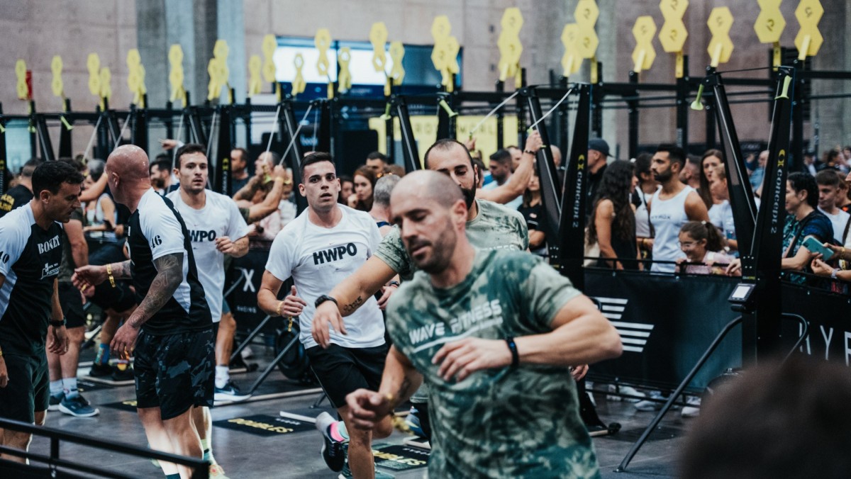 Teilnehmer beim Hyrox Bilbao