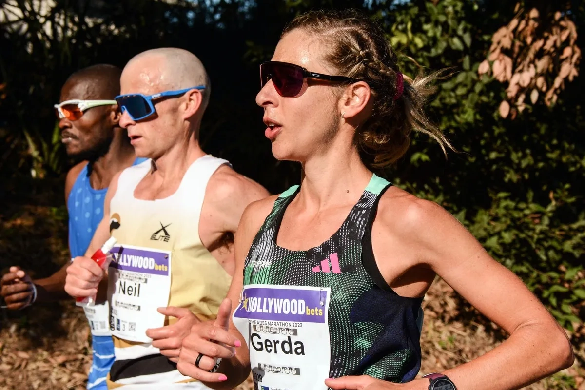 Ultralauf-Königin Gerda Steyn beim Comrades Marathon 2023.