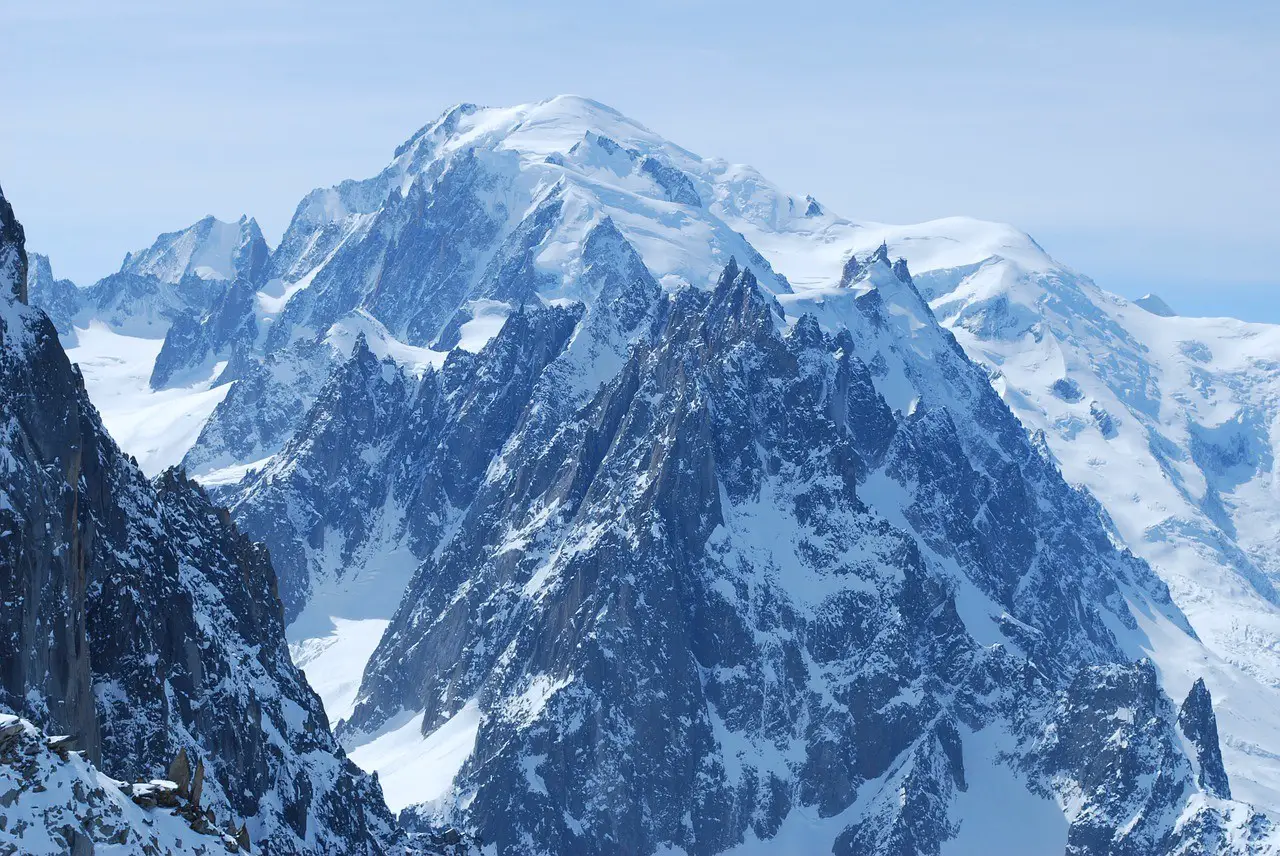 Die höchsten Berge in der Mont-Blanc-Gruppe