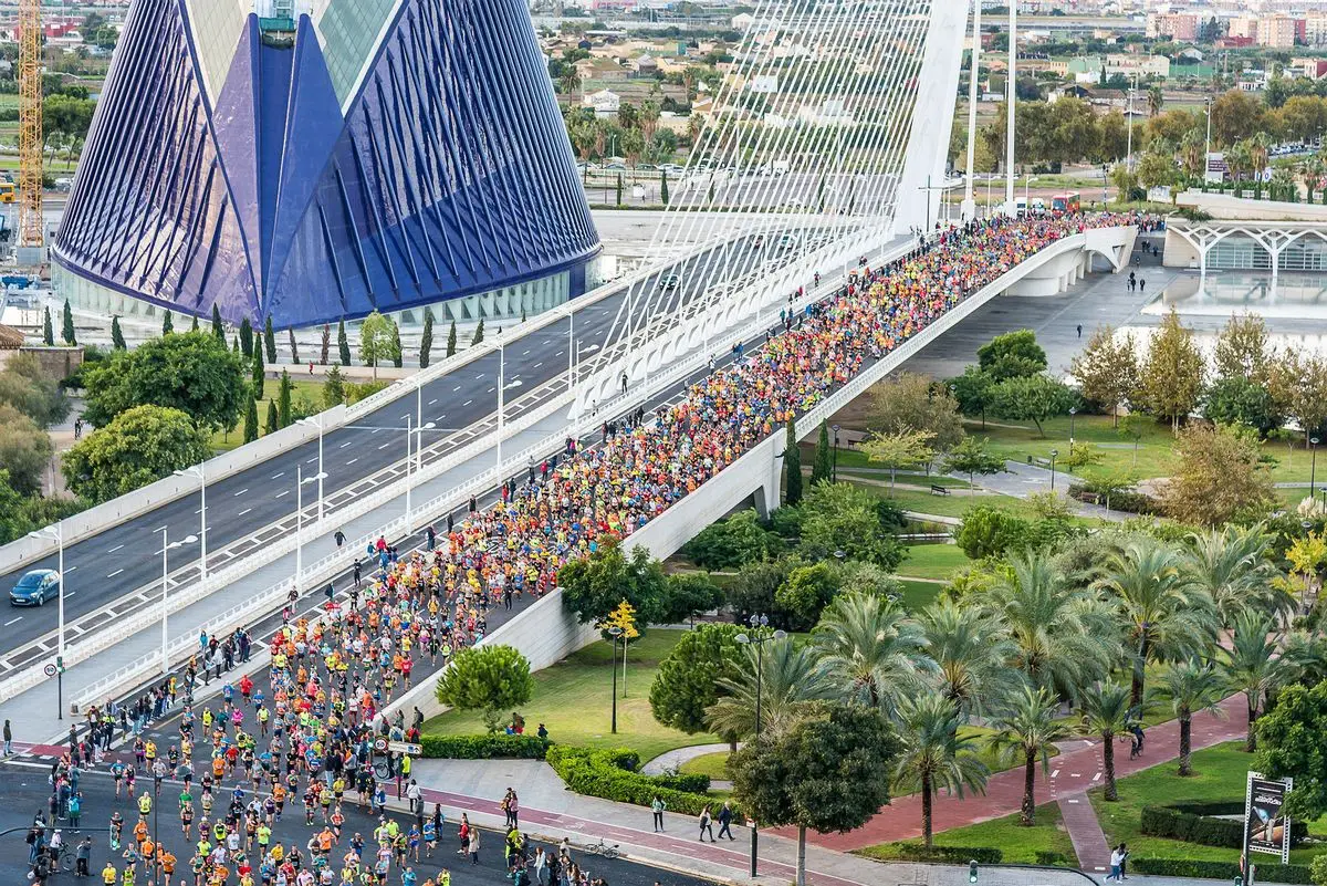 Valencia Halbmarathon Strecke