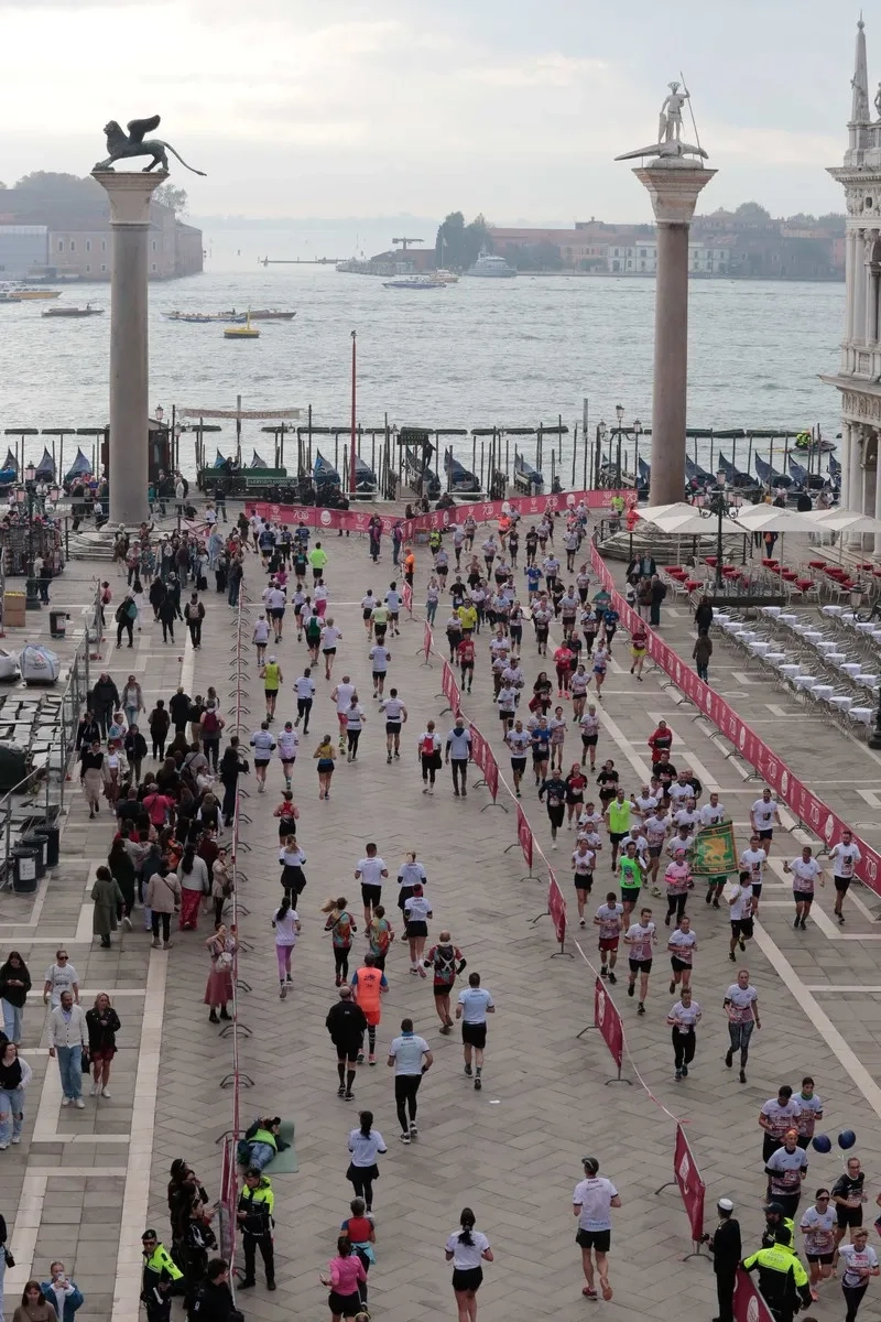 Teilnehmer beim Venice Marathon