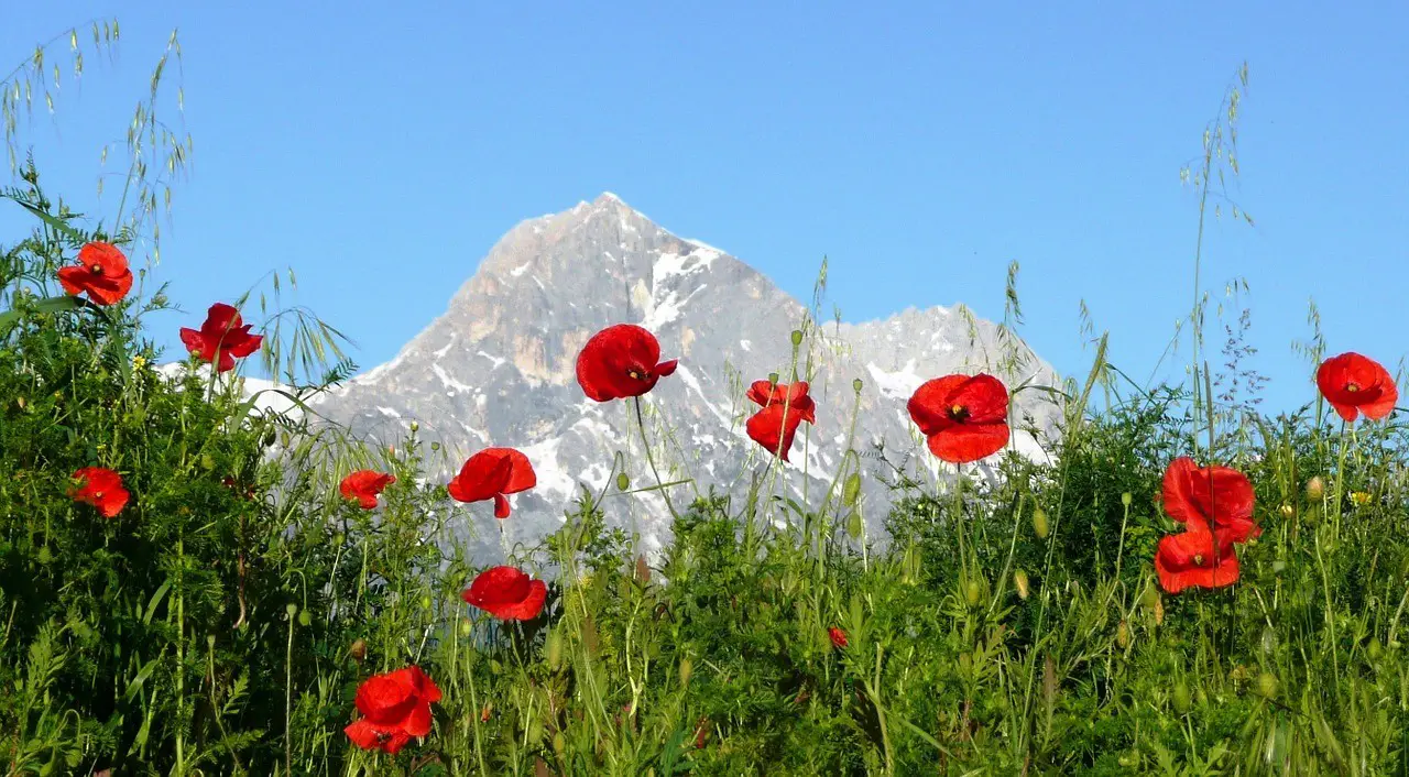 Die höchsten Berge im Apennin