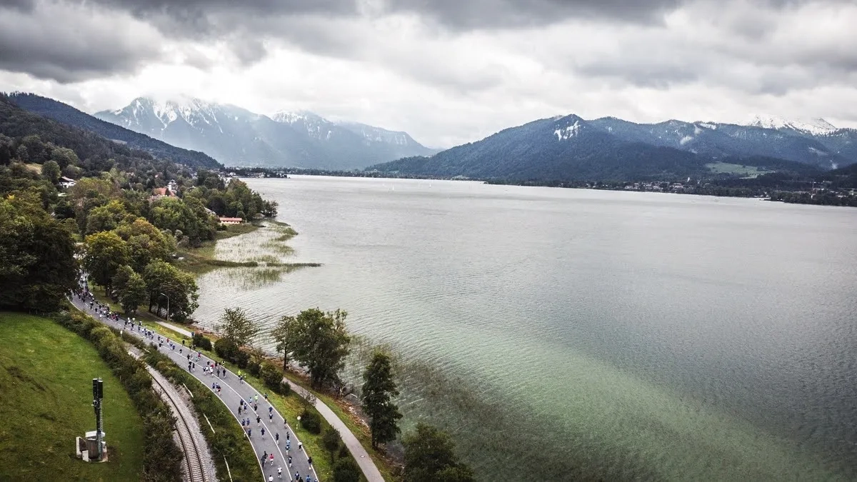 Der Tegernseelauf von oben