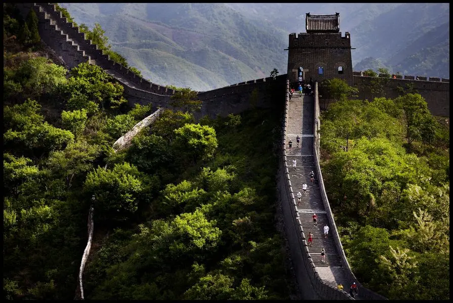 Der Kurs des Great Wall Marathon. Foto (c) Veranstalter