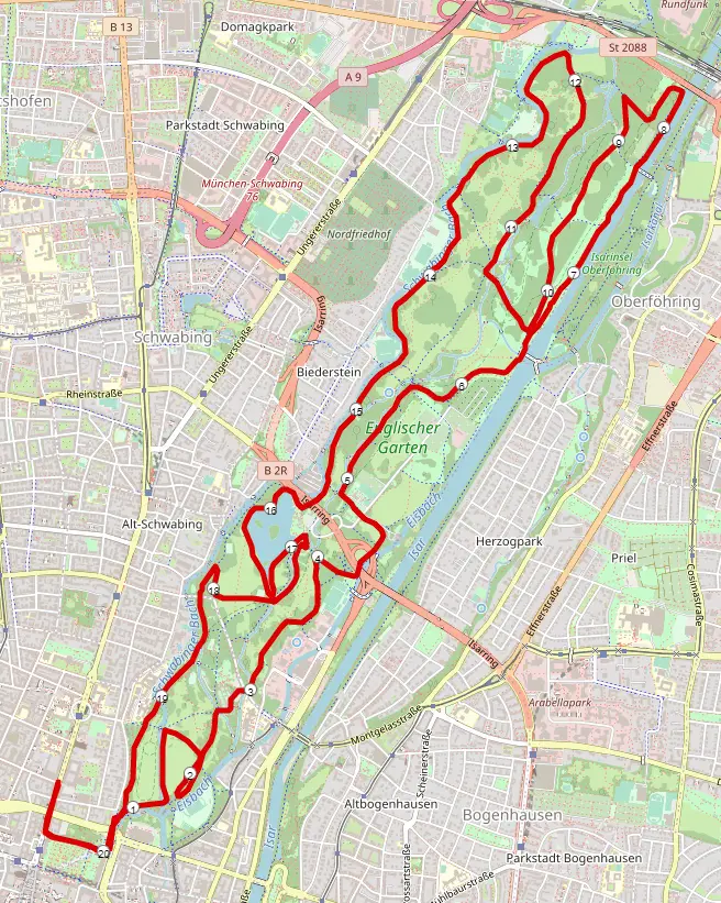 SportScheck Run München Strecke Halbmarathon