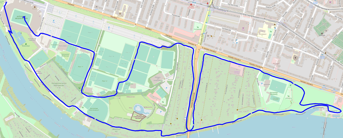 B2Run Bremen Streckenverlauf