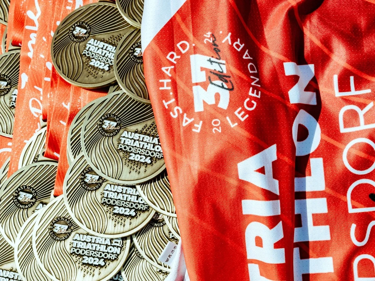 Austria Triathlon Podersdorf 2024 Medaillen