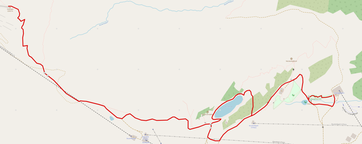 Strecke Isskogel Wanderung