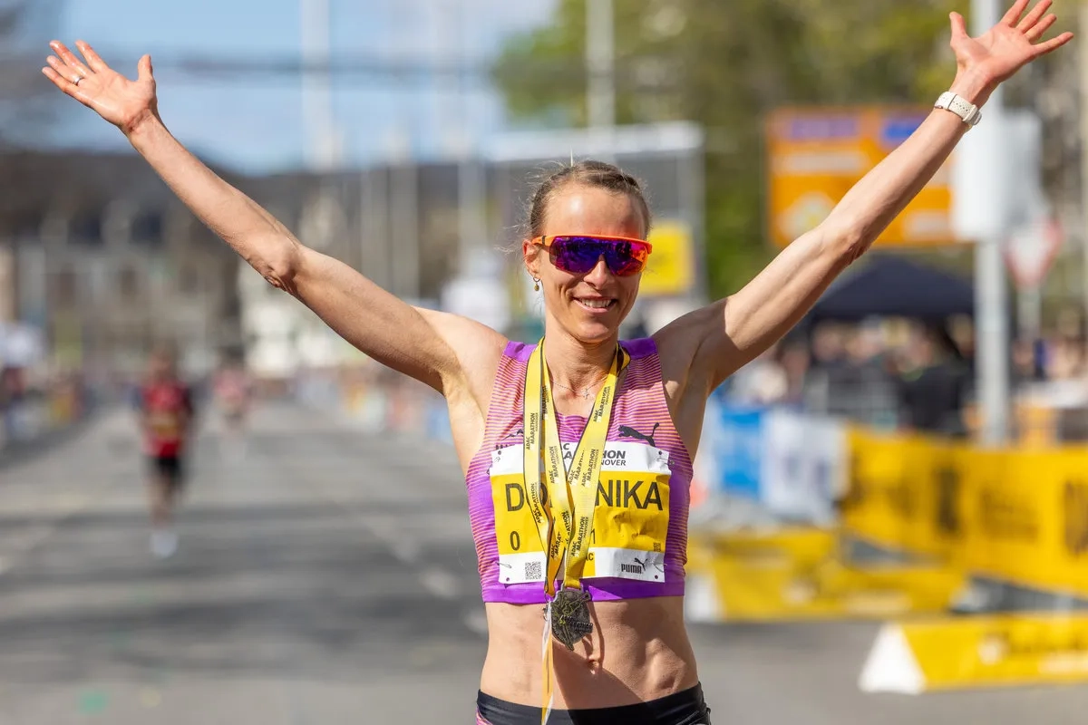 Hannover Marathon mit Domenika Mayer