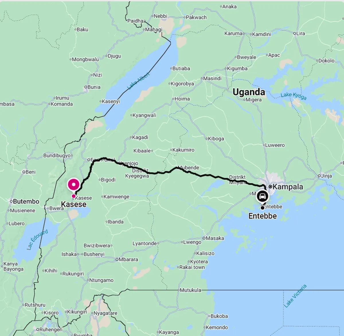 Rwenzori Marathon 2025 - 009: Fahrt von Entebbe nach Kasese