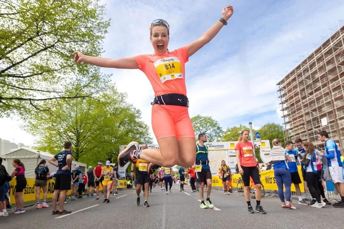 Joyce Hübner beim Hannover Marathon