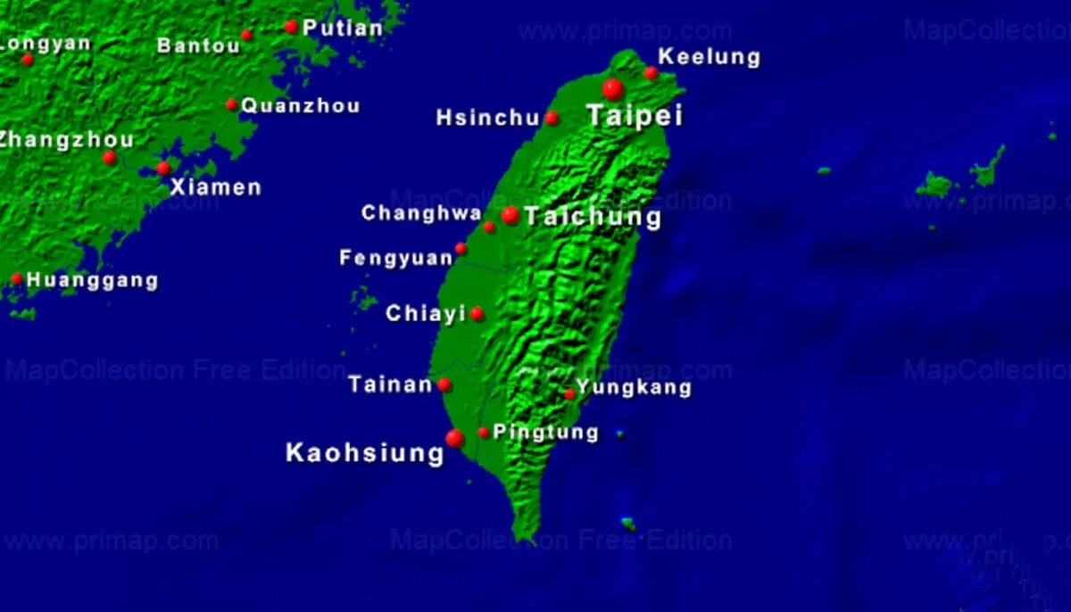 Taiwan Marathon 03: Karte von Taiwan