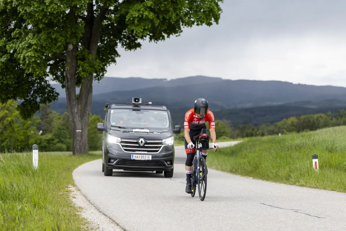 Dominik Meierhofer auf dem Weg zum EM-Titel 2025 beim Race Around Niederösterreich
