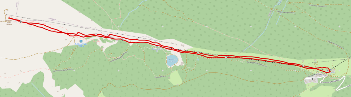 Strecke Skitour Rangger Köpfl