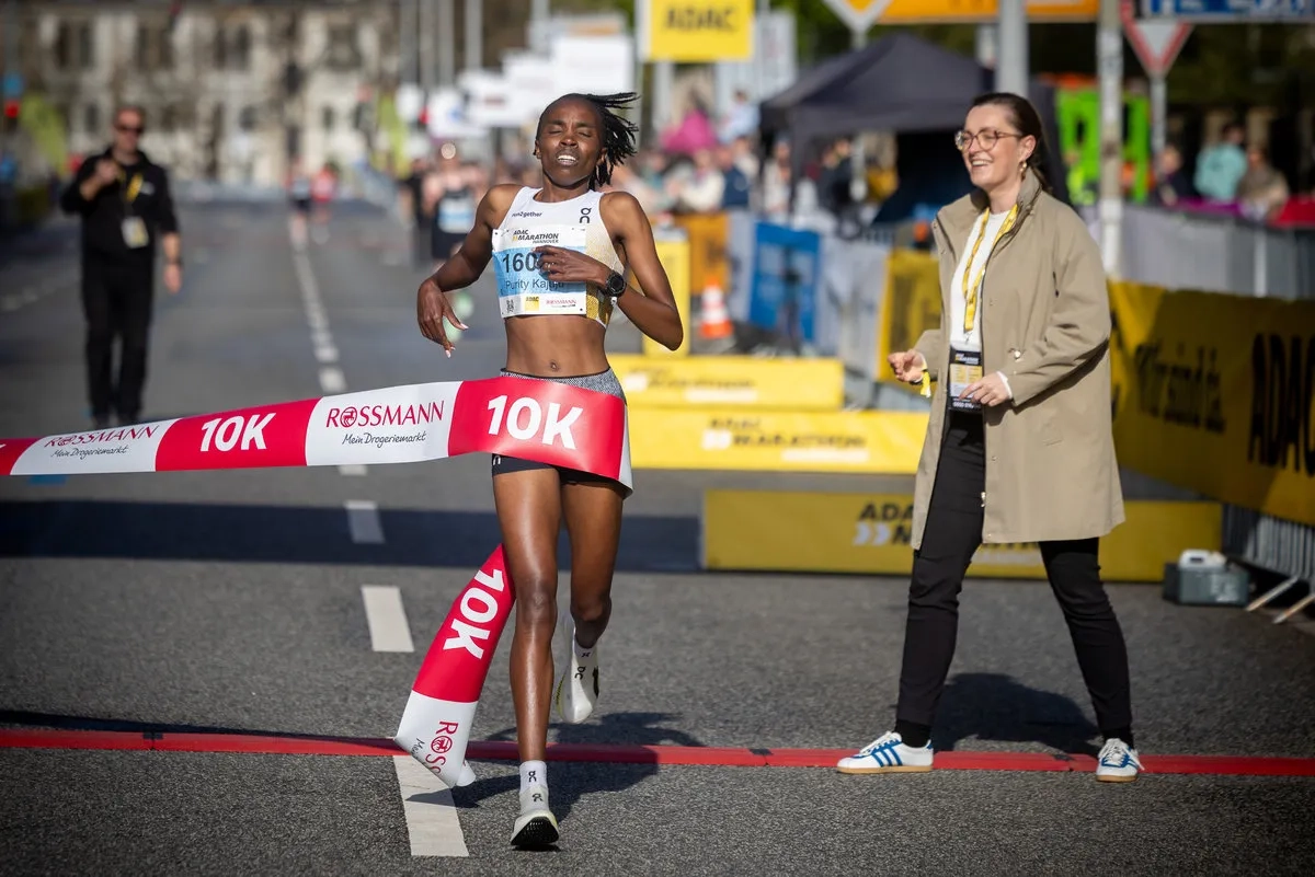 Hannover Marathon 2026: Purity Gitonga läuft mit 30:33 Minuten einen neuen Streckenrekord.